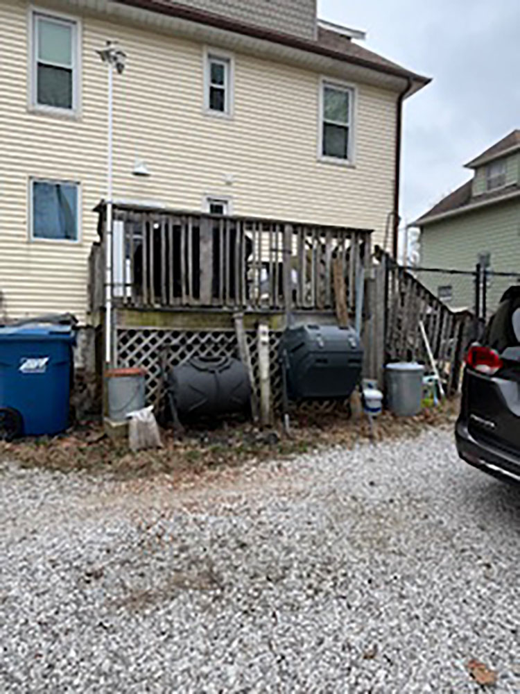 Exterior before addition